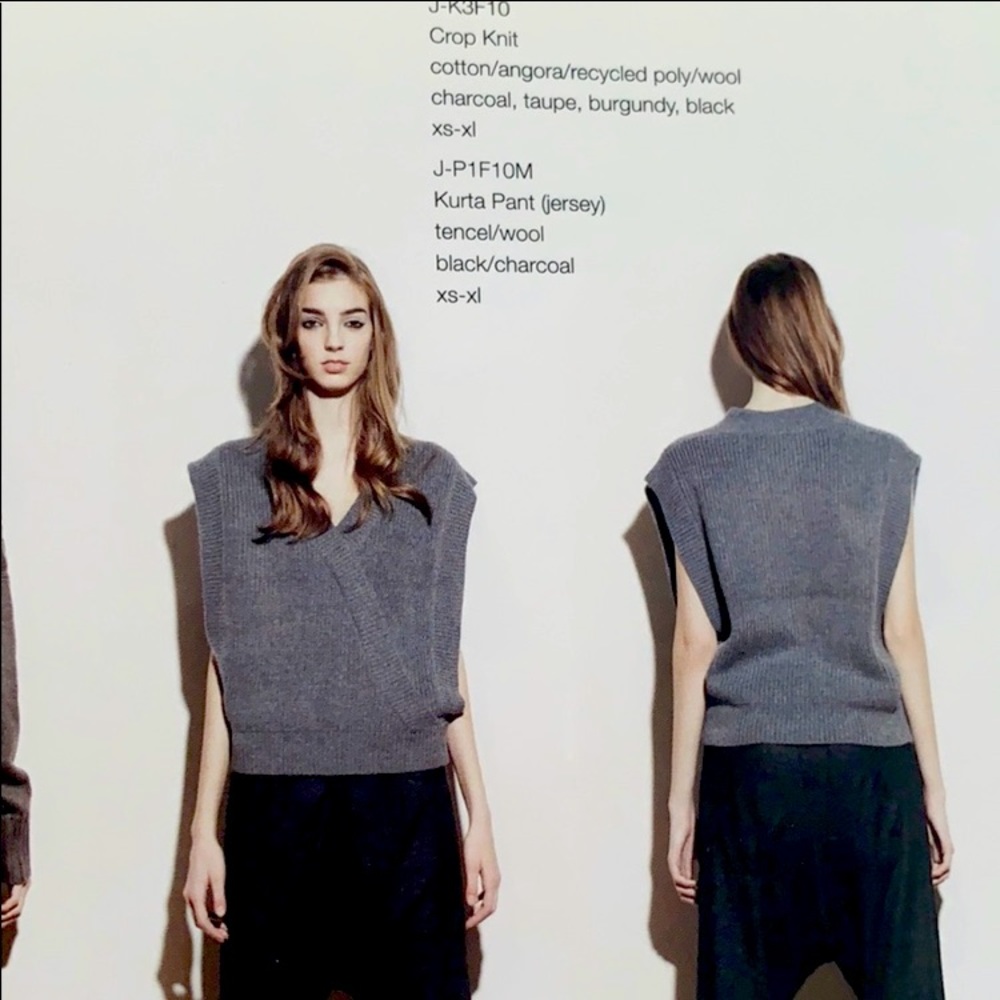 Crop knit vest